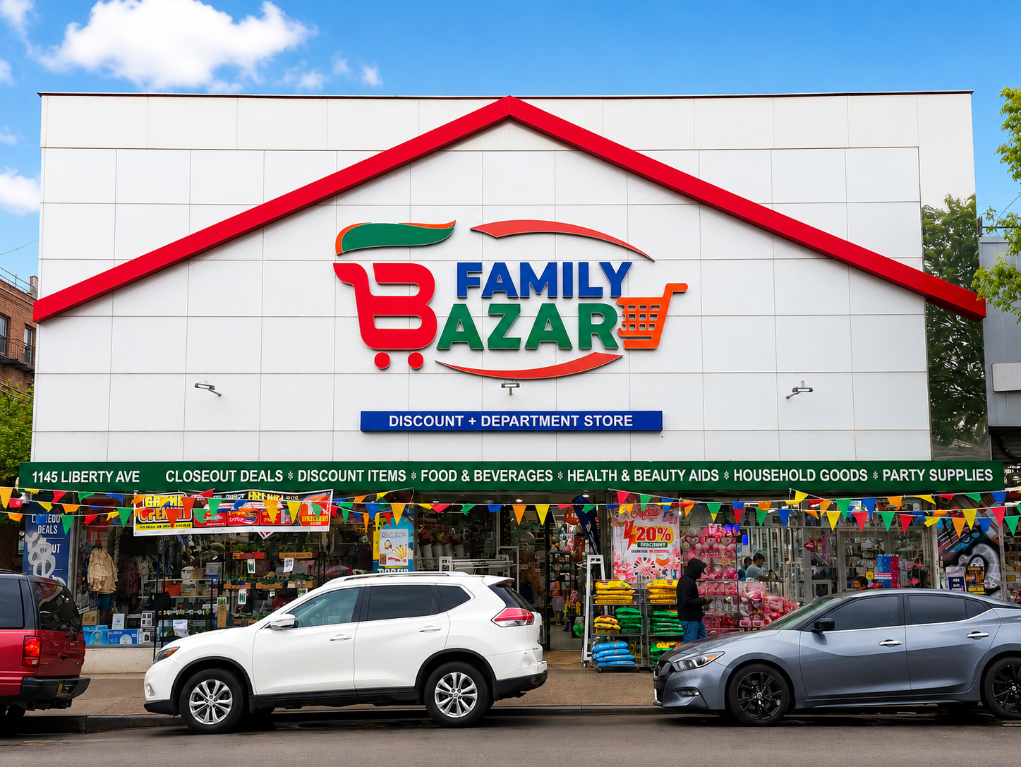 Family Bazar storefront on Liberty Avenue